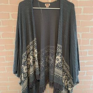 Fringed cardigan